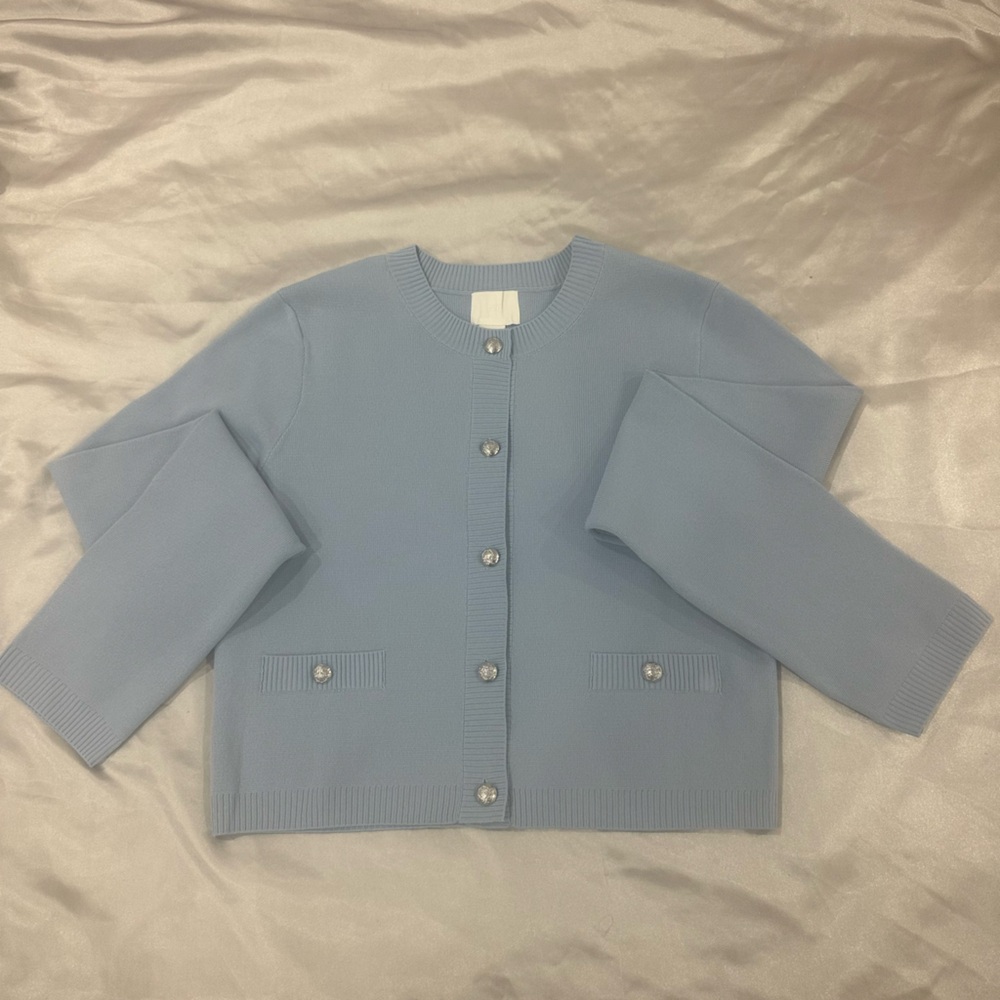 blue sweater